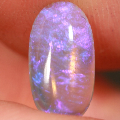 SOLID CRYSTAL OPAL Transparent with rich purple within
